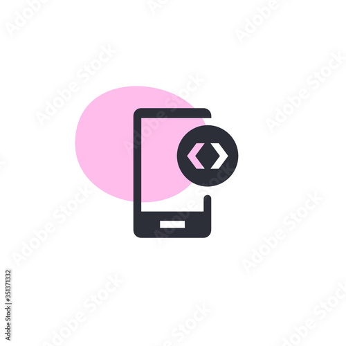 Wallpaper Mural Mobie Coding -  Icon Torontodigital.ca