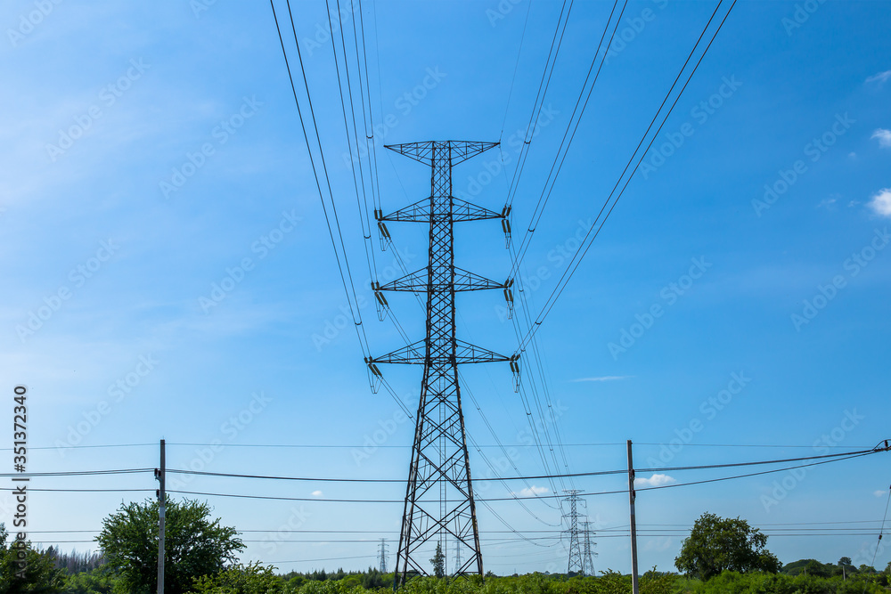 Thailand, Power Line, Electricity, Sending, Sky