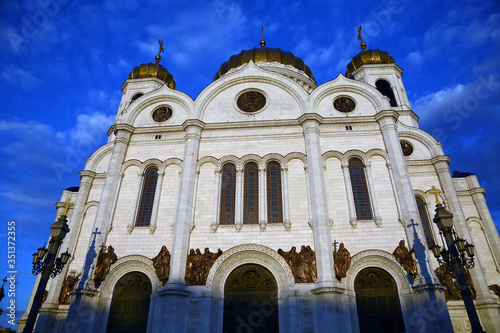 Christ Redeemer cathedral in Moscow. Color photo.