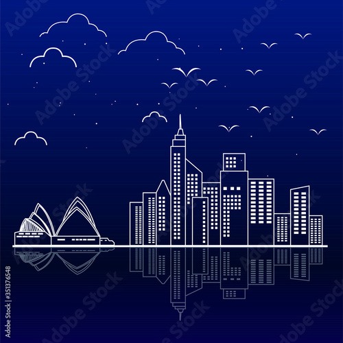 City skyline of sidney