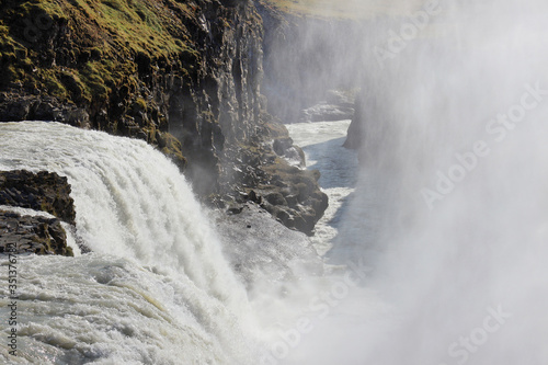 Gullfoss Waterfall in Iceland, Europe 