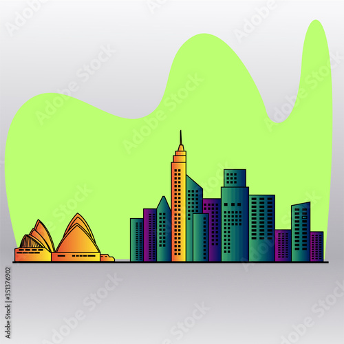City skyline of sidney