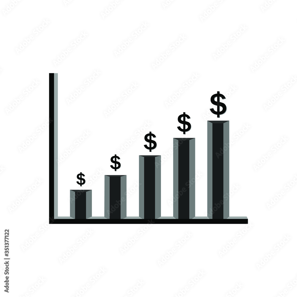 image of dollar growth, economy going up, vector illustration
image of dollar growth, economy going up, vector illustration