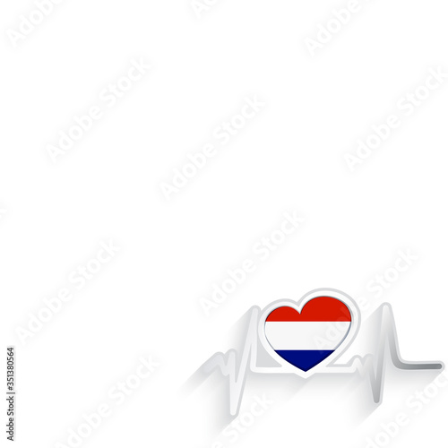 Netherlands flag heart shaped isolated on white Free Download Netherlands flag heart shaped isolated on white - GFXLoad