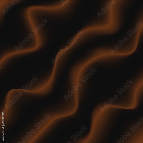 Vector background picturing brown and dark orange folds of fabric 