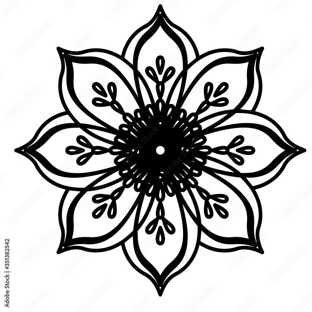 Mandala floral pattern
