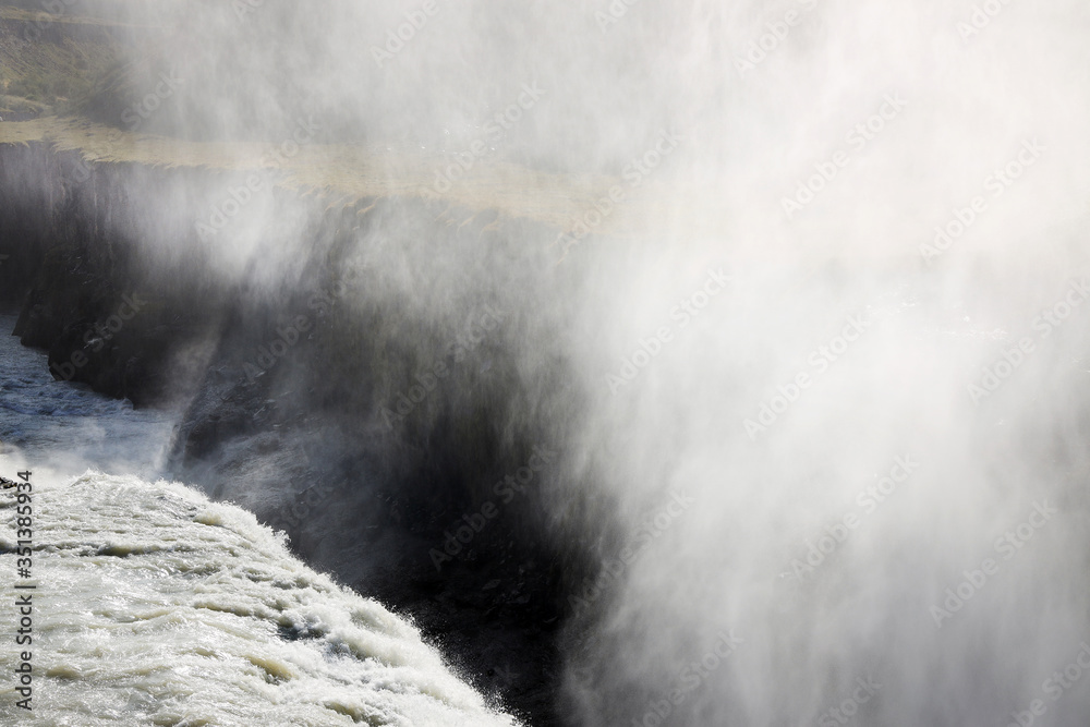 Naklejka premium Gullfoss Waterfall in Iceland, Europe