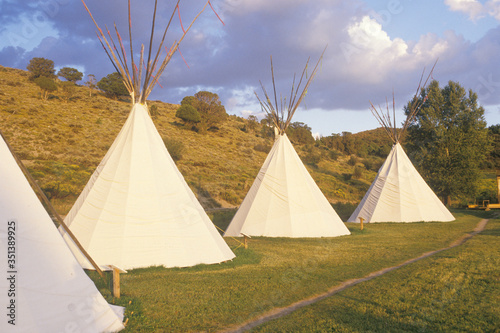 Row of teepees in Aspen  CO