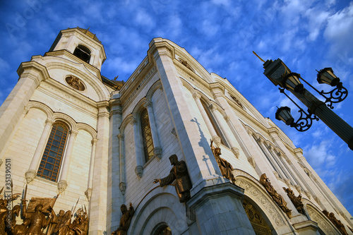 Christ Redeemer cathedral in Moscow. Color photo.