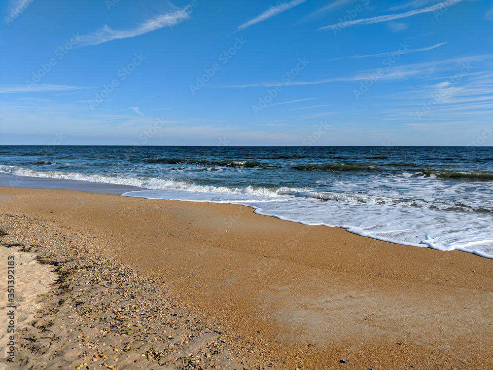 blue sky sand beach