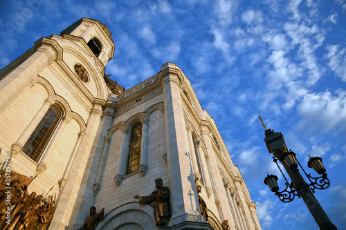 Christ Redeemer cathedral in Moscow. Color photo.