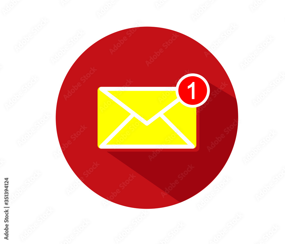 new message and text notification. email notification communication concept flat vector. isolated on white background. new message and text notification. email notification communication concept flat vector. isolated on white background.