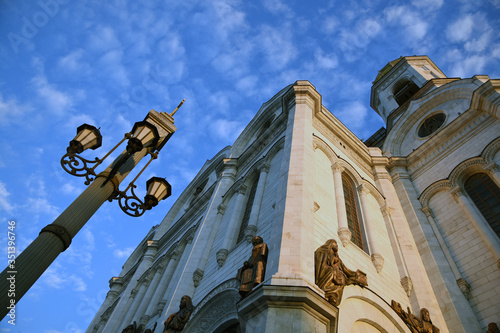 Christ Redeemer cathedral in Moscow. Color photo.