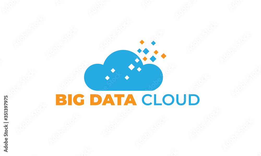 data cloud with modern concept, data, and the cloud can also be used data logos - cloud logos - storage icon, tech symbol with orange and blue colors data cloud with modern concept, data, and the cloud can also be used data logos - cloud logos - storage icon, tech symbol with orange and blue colors
