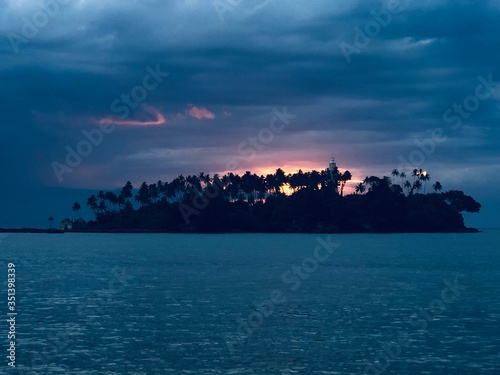 sunset over the sea