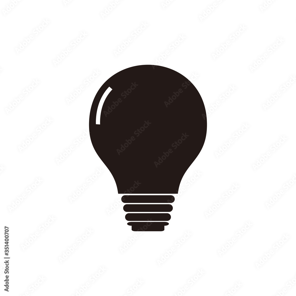 Light Bulb icon vector isolated on white background Light Bulb icon vector isolated on white background