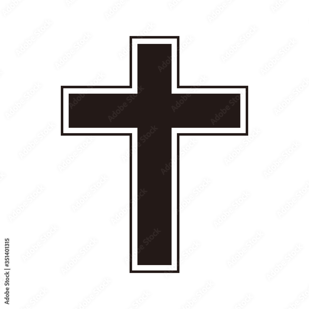 cross of Christ icon vector