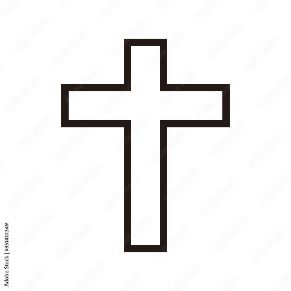 cross of Christ icon vector