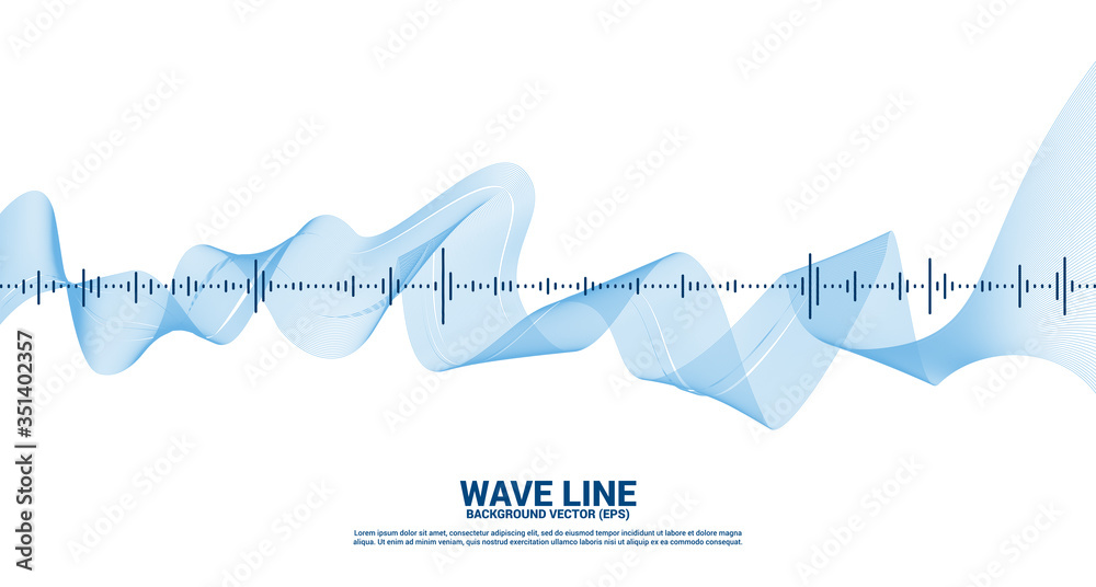 Sound wave Music Equalizer background. music voice audio visual signal - obrazy, fototapety, plakaty 