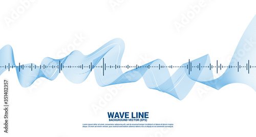 Sound wave Music Equalizer background. music voice audio visual signal