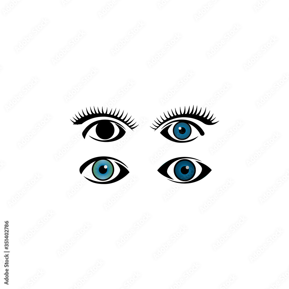 Eye Icon In Trendy Flat Design Eye Icon In Trendy Flat Design