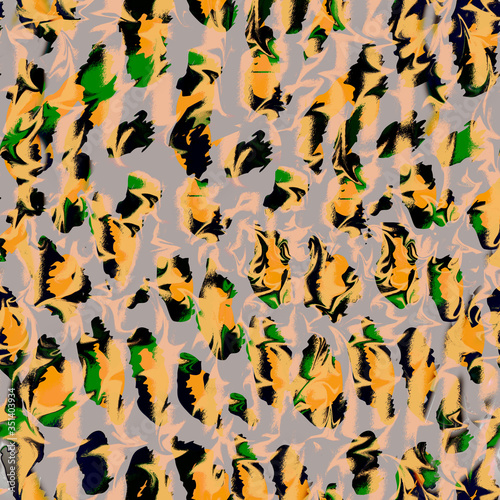 Leopard Print seamless color background pattern. Textile clothing design.