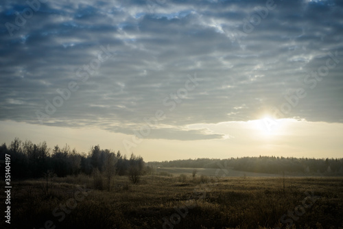 sunrise in the mountains