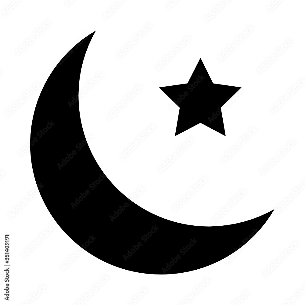 Full Moon with Star Concept Vector Icon Design, Ramadan kareem and Islamic Symbols on white background, Full Moon with Star Concept Vector Icon Design, Ramadan kareem and Islamic Symbols on white background,