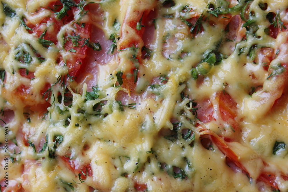 homemade pizza with vegetables homemade pizza with vegetables