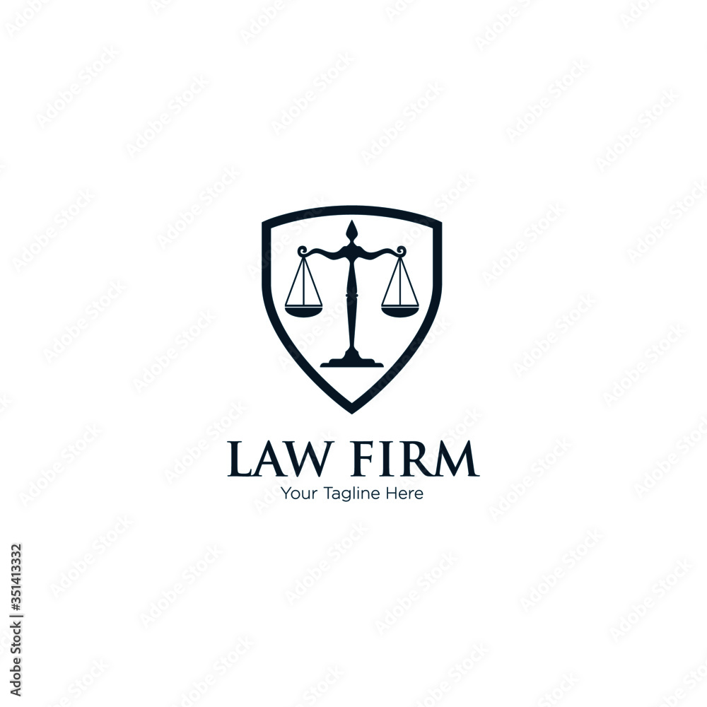 Law office logo in the form of shield. The judge, Law firm logo template, lawyer set of vintage labels. Lawyer Attorney Advocate Logo design vector template. Shield Law Legal firm Security comp Law office logo in the form of shield. The judge, Law firm logo template, lawyer set of vintage labels. Lawyer Attorney Advocate Logo design vector template. Shield Law Legal firm Security comp