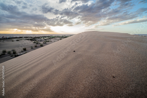 Sunset ove the desert 