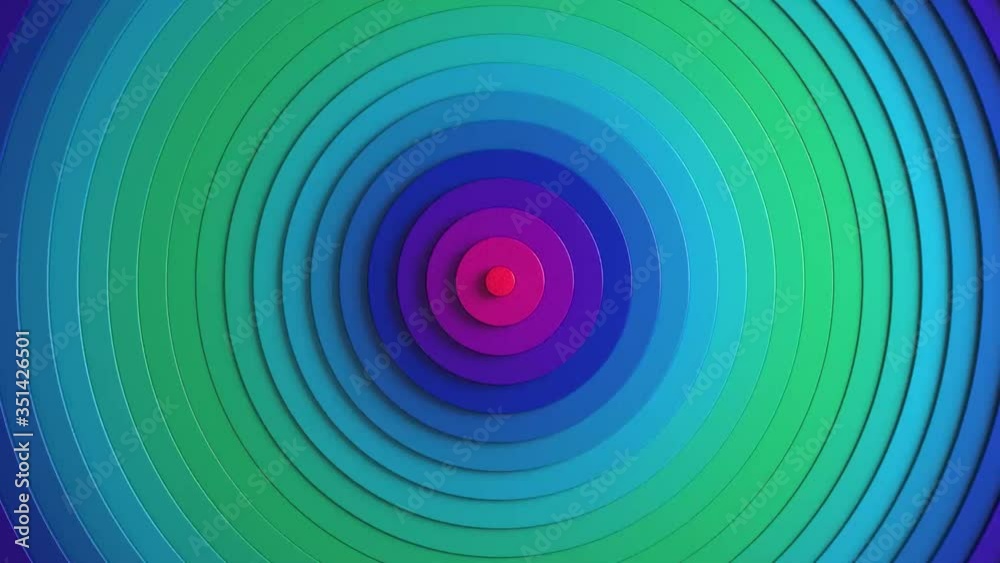 Circular waves - multi colour