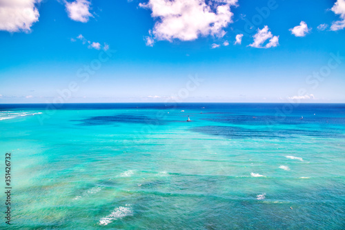 ハワイ ワイキキビーチの景色