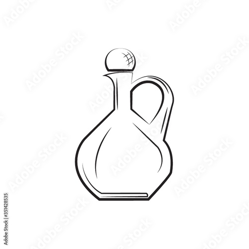 A wine jar illustration.