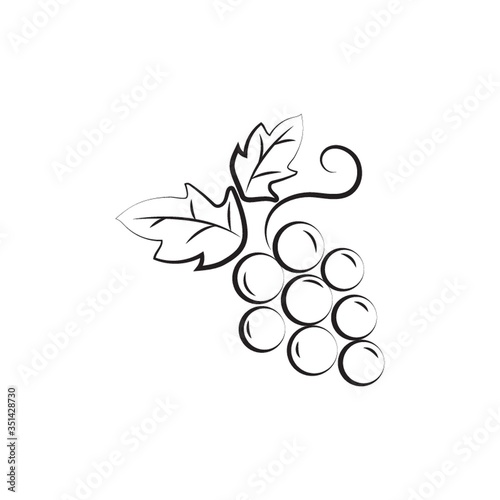 A grapes illustration.