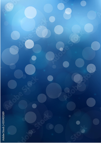Bokeh Blue background. For background,backdrop,wallpaper. Space for text. Vector illustration EPS10.