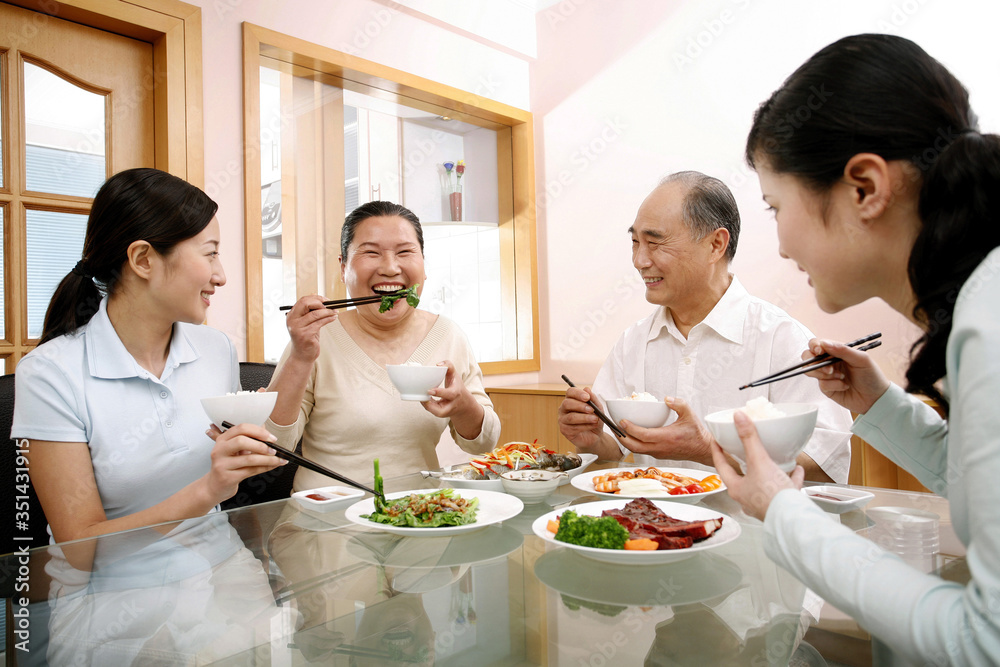 Family having lunch together Family having lunch together