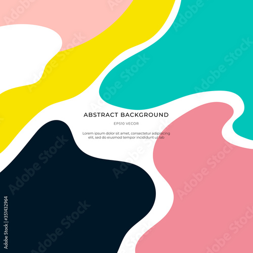 colourful Memphis abstract background