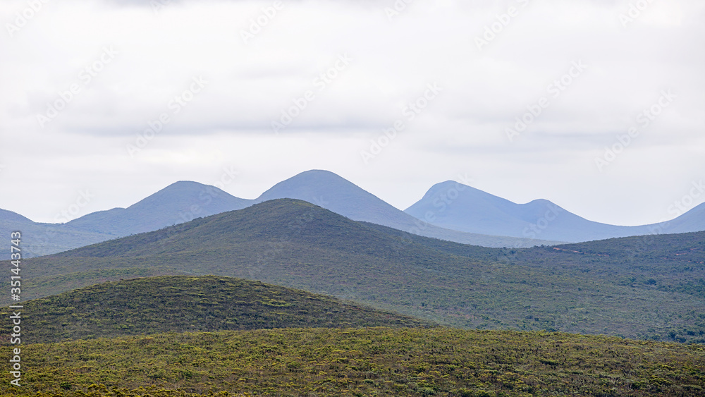 Obraz premium mountain landscape with clouds