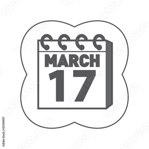 calendar marked on saint patrick's day