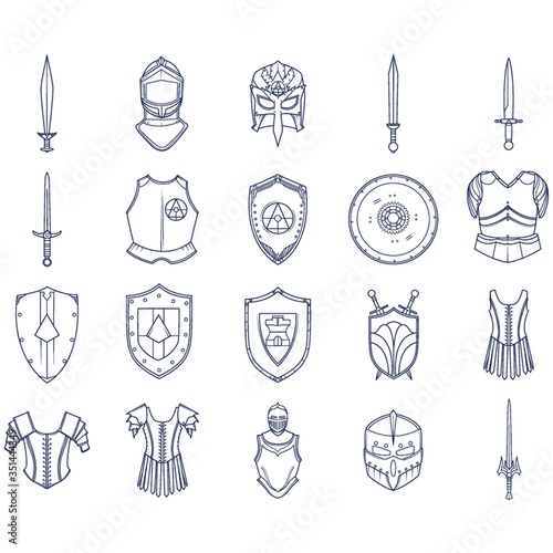 collection of warrior accessories
