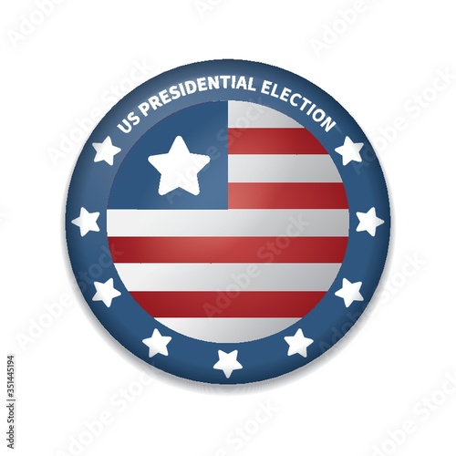 usa presidential election badge