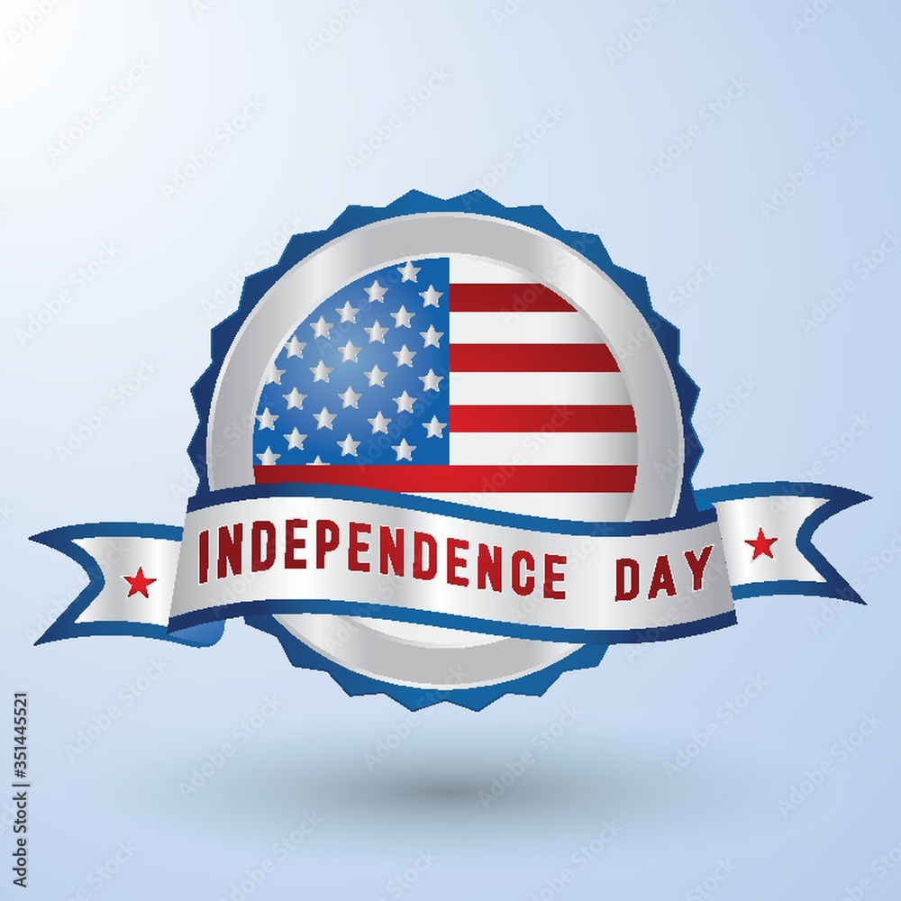usa independence day badge