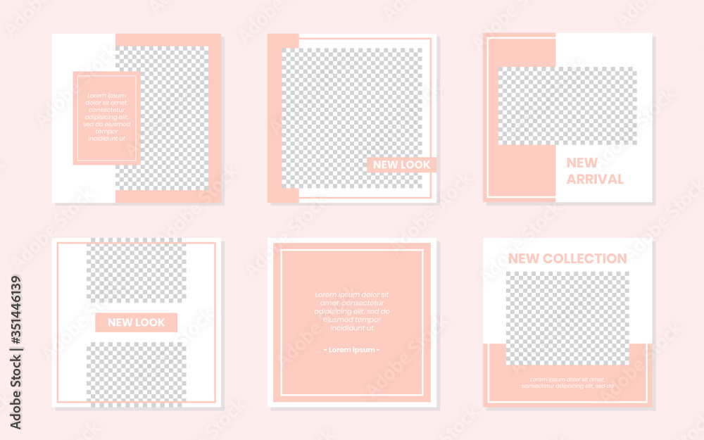 Slides Abstract Unique Editable Modern Social Media Pastel Peach Pink Soft Cute Banner Template. Anyone can use This Design Easily. Promotional web banner for social media post. Vector Illustration Slides Abstract Unique Editable Modern Social Media Pastel Peach Pink Soft Cute Banner Template. Anyone can use This Design Easily. Promotional web banner for social media post. Vector Illustration