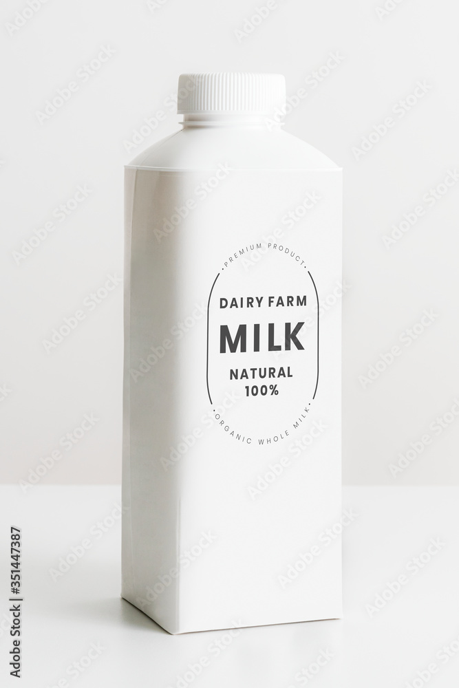 Minimal organic milk carton design resource Minimal organic milk carton design resource