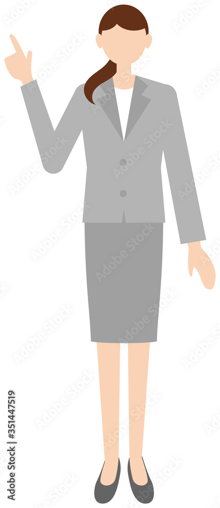 Vector image of business women in office uniform Vector image of business women in office uniform