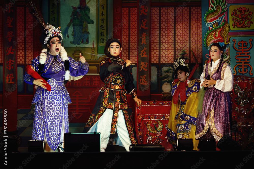 Opera performers on stage
