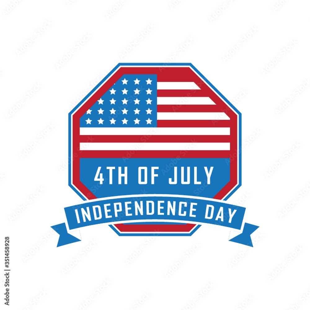 USA independence day banner illustration. USA independence day banner illustration.