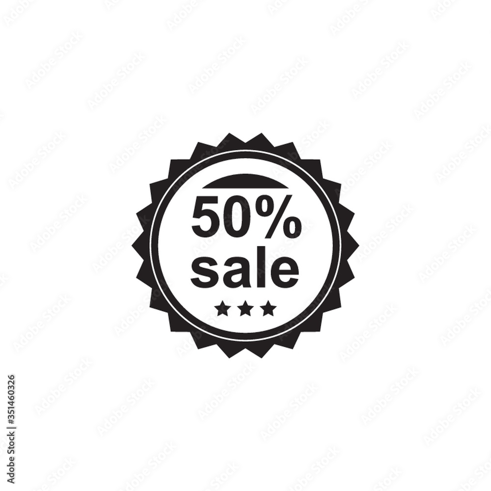 50 percent sale badge 50 percent sale badge
