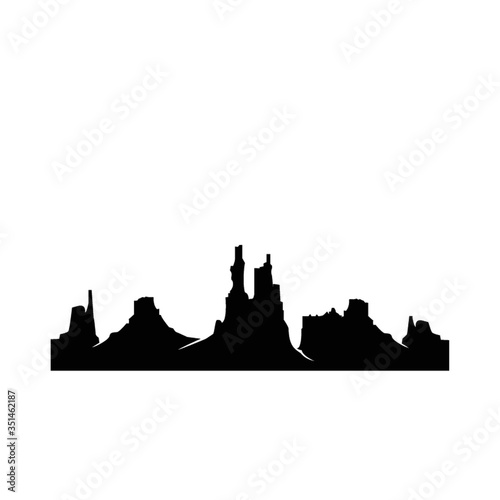 silhouette of mountains